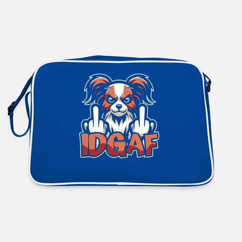 Brittany Spaniel I don't give a Idgaf Retro Bag