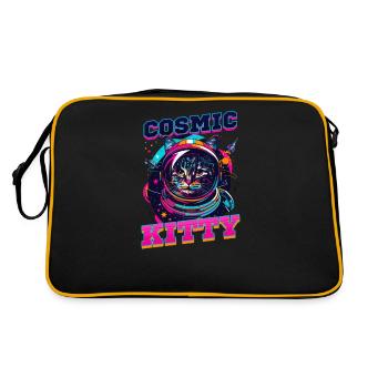 Chat astronaute Cosmic Kitty - Sac Retro - noir/or - Dos