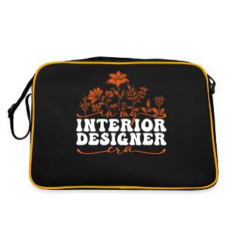 In My Interior Designer Era - Retro Tasche - Schwarz/Gold - Hinten