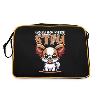 Papillon Stfu Would You Please Shut Up - Retro Bag - black/gold - Back