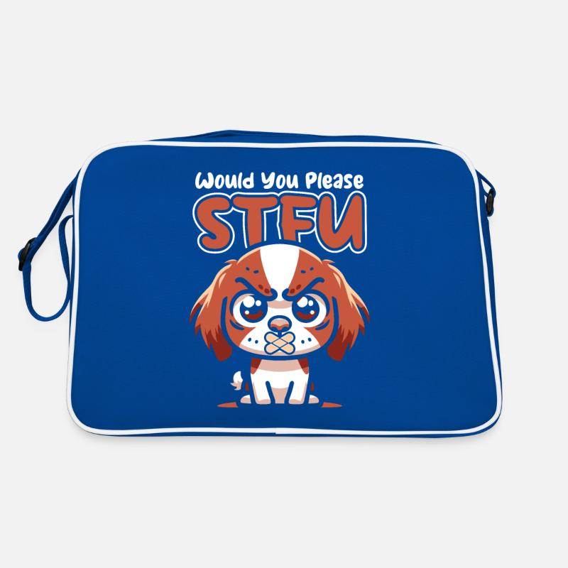 Brittany Spaniel Stfu Would You Please Shut Up Retro Bag