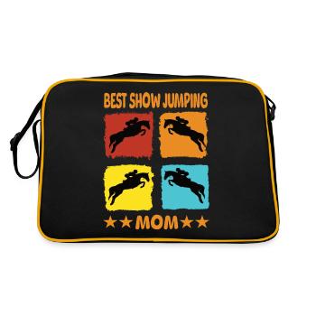 Meilleure maman de saut d’obstacles - Sac Retro - noir/or - Dos