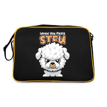Bichon Frize tais-toi S’il te plaît tais-toi - Sac Retro - noir/or - Dos
