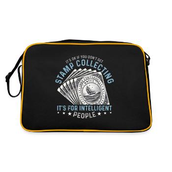 Stamp Collector It's Ok If You Don't Philately - Retro Bag - black/gold - Back