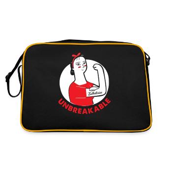 Skin Care Beautician Cosmetics - Retro Bag - black/gold - Back