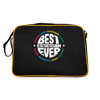 Skin Care Beautician Cosmetics - Retro Bag - black/gold - Back