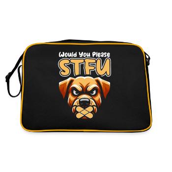 Labrador Stfu Would You Please Shut Up - Retro Bag - black/gold - Back