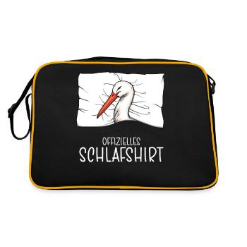 Official Sleep Shirt Storch Pyjamas - Retro Bag - black/gold - Back