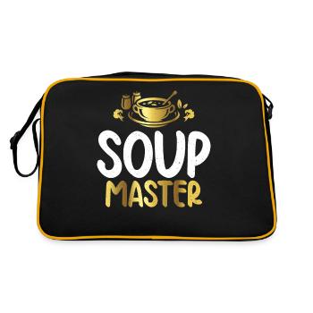 Cadeaux pour les amateurs de soupe - Sac Retro - noir/or - Dos