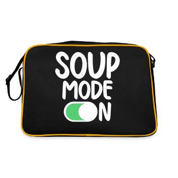 Cadeaux pour les amateurs de soupe - Sac Retro - noir/or - Dos