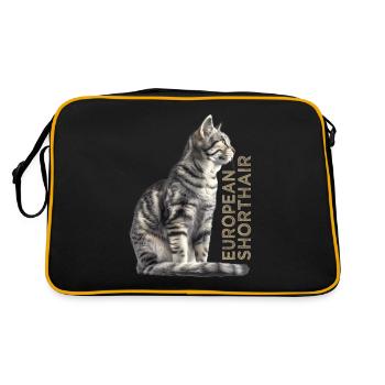 Européen à poil court - Sac Retro - noir/or - Dos