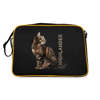 Highlander - Sac Retro - noir/or - Dos