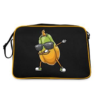 Papaya Tanzen - Retro Tasche - Schwarz/Gold - Hinten