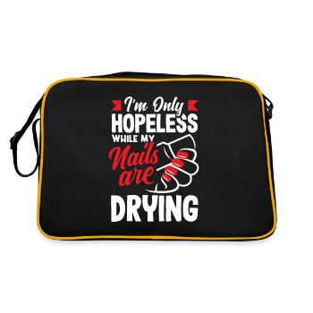 Hautpflege Kosmetikerin Kosmetik - Retro Tasche - Schwarz/Gold - Hinten