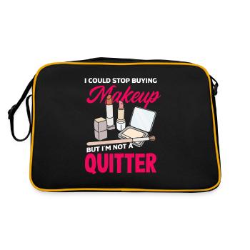 Skin Care Beautician Cosmetics - Retro Bag - black/gold - Back