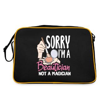 Skin Care Beautician Cosmetics - Retro Bag - black/gold - Back