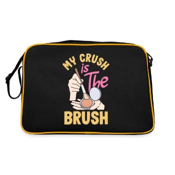 Hautpflege Kosmetikerin Kosmetik - Retro Tasche - Schwarz/Gold - Hinten