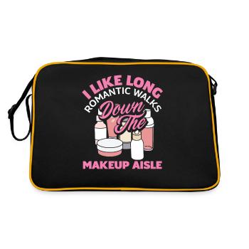 Hautpflege Kosmetikerin Kosmetik - Retro Tasche - Schwarz/Gold - Hinten