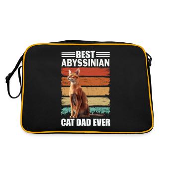 Papa Cat Abyssin - Sac Retro - noir/or - Dos