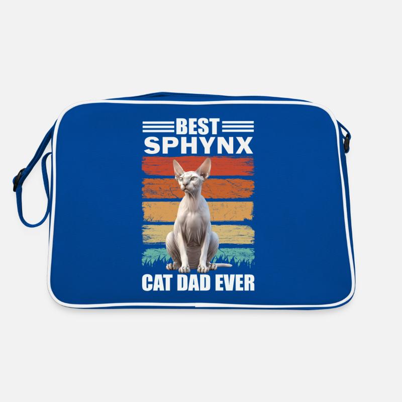 Sphynx Papa Katze Retro Tasche