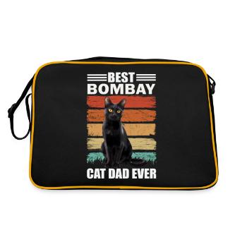 Bombay Dad Cat - Sac Retro - noir/or - Dos