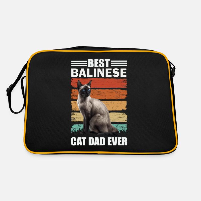 Balinese Dad Cat Retro Bag