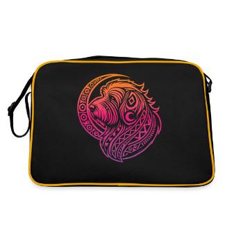 Vieux berger anglais Bobtail Tribal - Sac Retro - noir/or - Dos