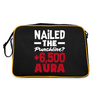 Nailed the punchline? +6500 Aura - Retro Bag - black/gold - Back