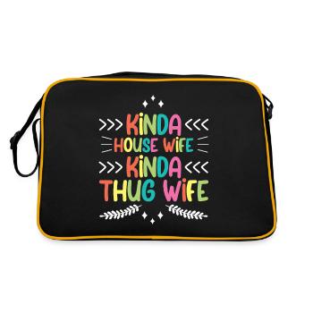 Kinda House Wife Kinda Thug Wife 4 - Retro Bag - black/gold - Back