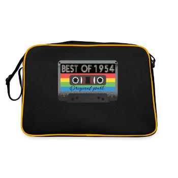 Le meilleur de 1954 Vintage Cassette Retro Birthday - Sac Retro - noir/or - Dos