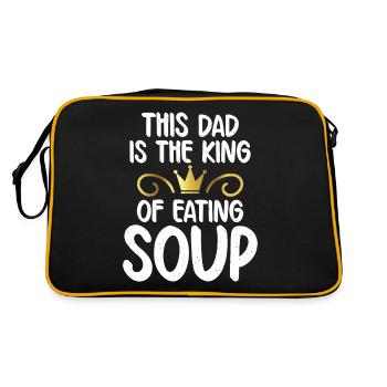 Cadeaux pour les amateurs de soupe - Sac Retro - noir/or - Dos