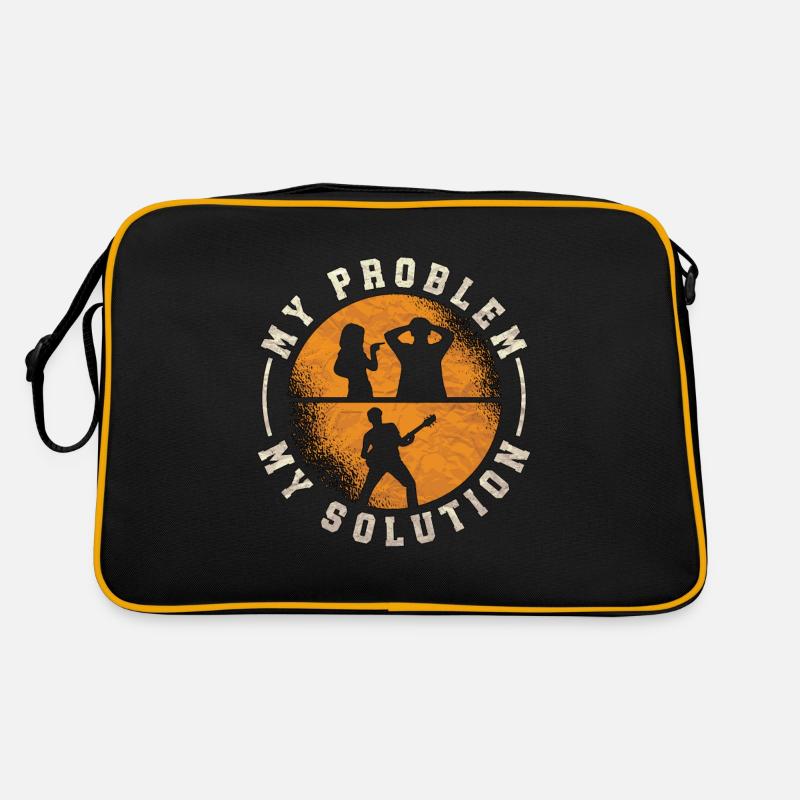 Rock N Roll My Problem My Solution Pictogram Dad Retro Tasche
