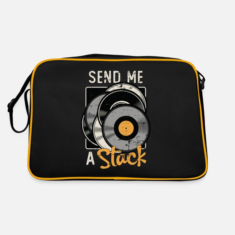 Disques vinyles envoyez-moi un amateur de lecteur de vinyle stack Sac Retro