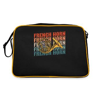 Cor français - Sac Retro - noir/or - Dos