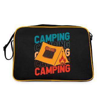 Tent Camping Camping - Retro Bag - black/gold - Back