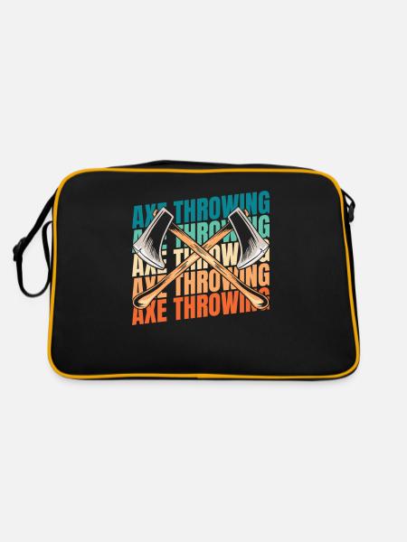 Axe Throwing Axe Thrower - Retro Bag - black/gold - Back