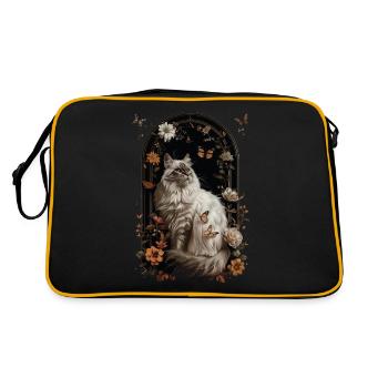 Siberian Cat - Retro Bag - black/gold - Back