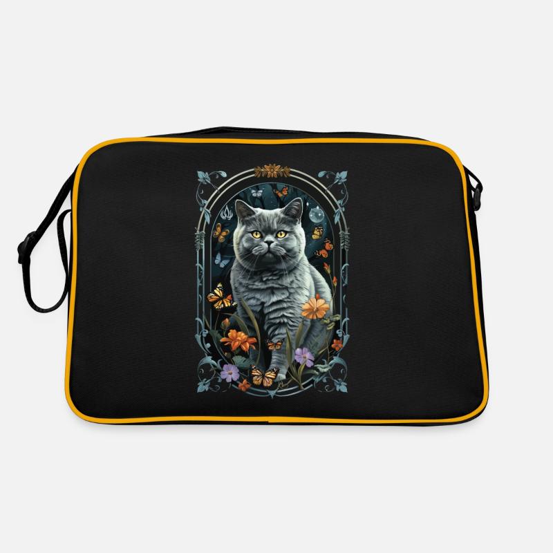 British Shorthair Cat Retro Bag