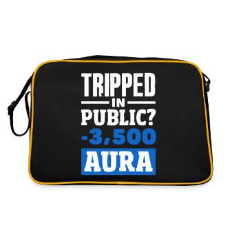 Tripped in public? -3500 Aura - Retro Bag - black/gold - Back