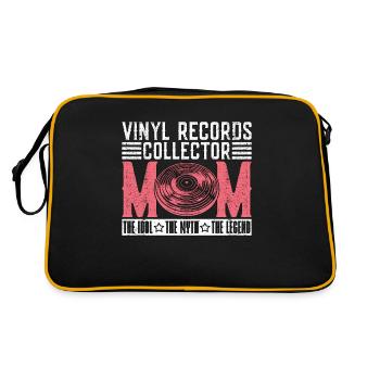 Disques vinyles Collector Maman L’idole Amateur de vinyles - Sac Retro - noir/or - Dos