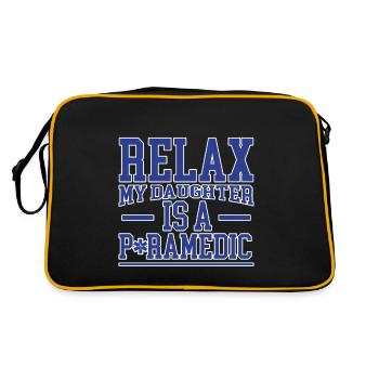 Détendez-vous ma fille est ambulancière 2 - Sac Retro - noir/or - Dos