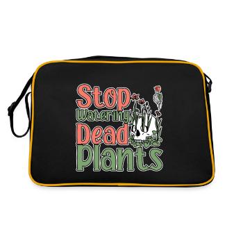 Stop Watering Dead Plants 2 - Retro Bag - black/gold - Back