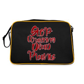 Stop Watering Dead Plants 3 - Retro Bag - black/gold - Back