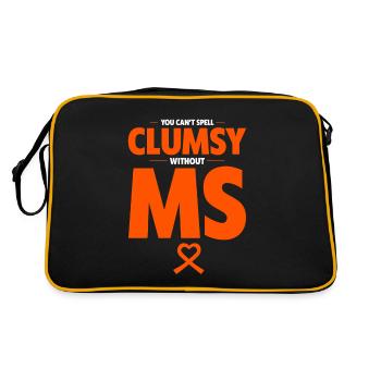 Vous ne pouvez pas épeler maladroit sans MS 2 - Sac Retro - noir/or - Dos