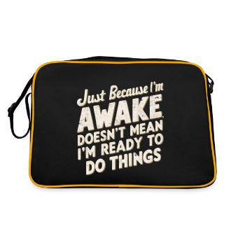 Ce n’est pas parce que je suis éveillé que je suis prêt 22 - Sac Retro - noir/or - Dos