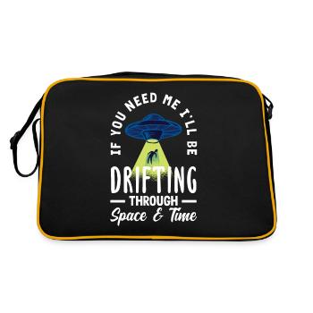 Drôle de cadeau extraterrestre extraterrestre - Sac Retro - noir/or - Dos