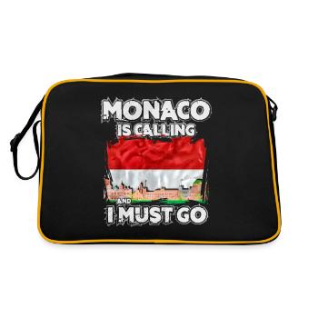 Monaco - Retro Bag - black/gold - Back