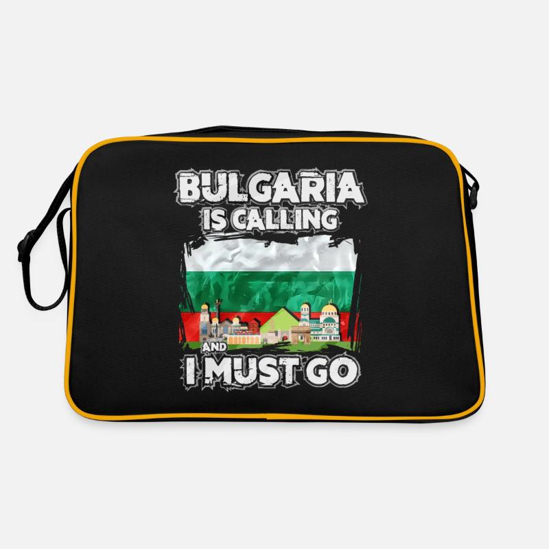 Bulgarien - Retro Tasche - Schwarz/Gold