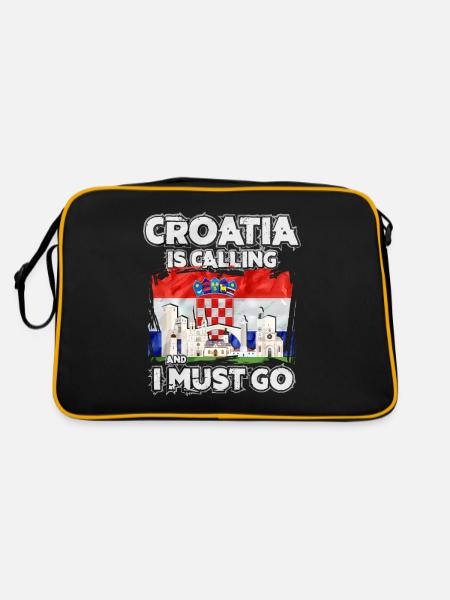 Croatia - Retro Bag - black/gold - Back