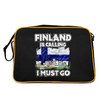 Finlande - Sac Retro - noir/or - Dos